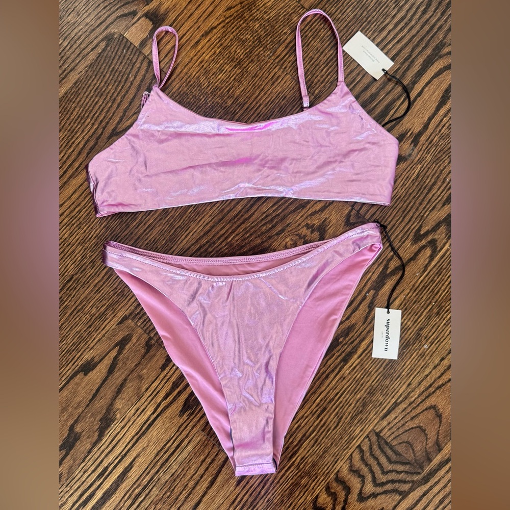 Superdown Metallic Bikini